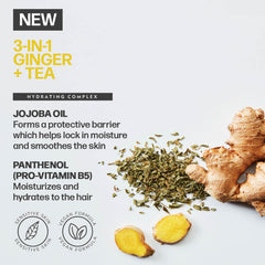 American Crew 3-in-1 Ginger Tea conditioner close-up adds softness