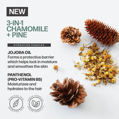 Shampoo texture demonstrates rich lather for clean scalp and hair
