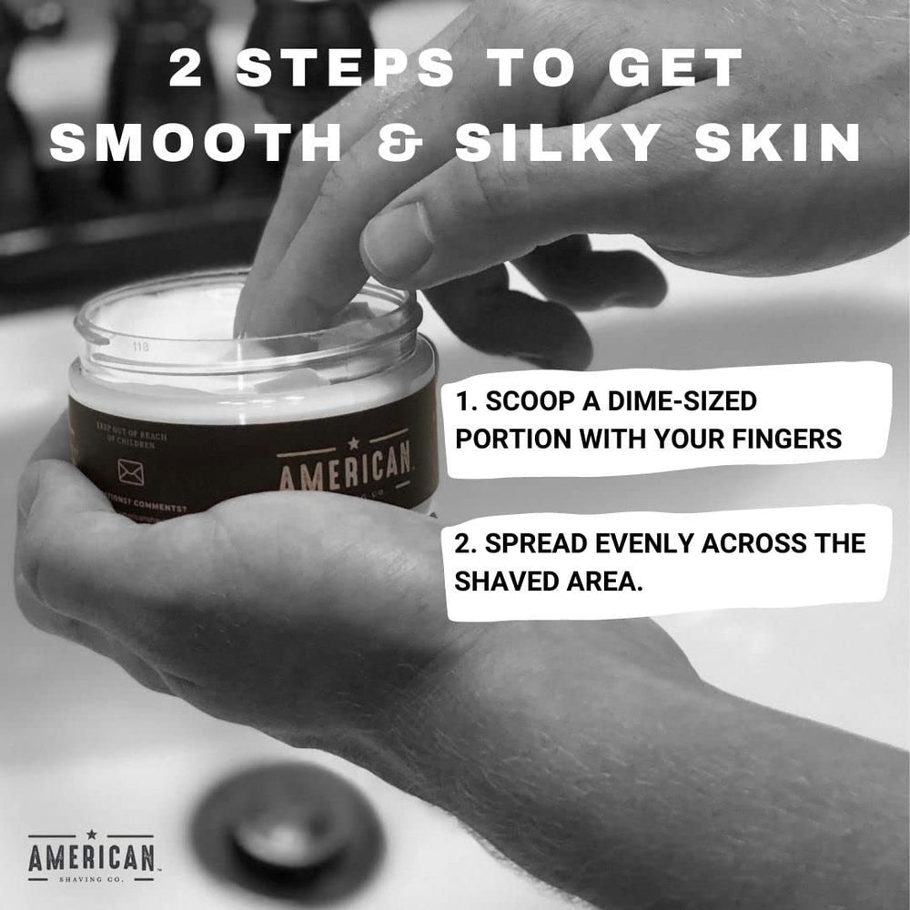 Application shot shows quick absorption and cooling finish on skin.
