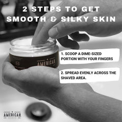 Application shot shows quick absorption and cooling finish on skin.