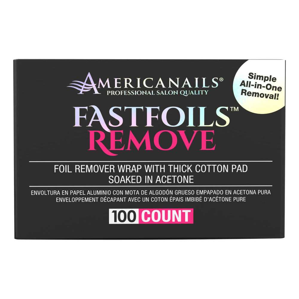 Americanails FastFoils tear-and-wrap method for easy DIY removal.