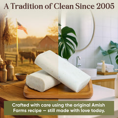Gentle, everyday cleansing suitable for sensitive skin types with Amish Farms.