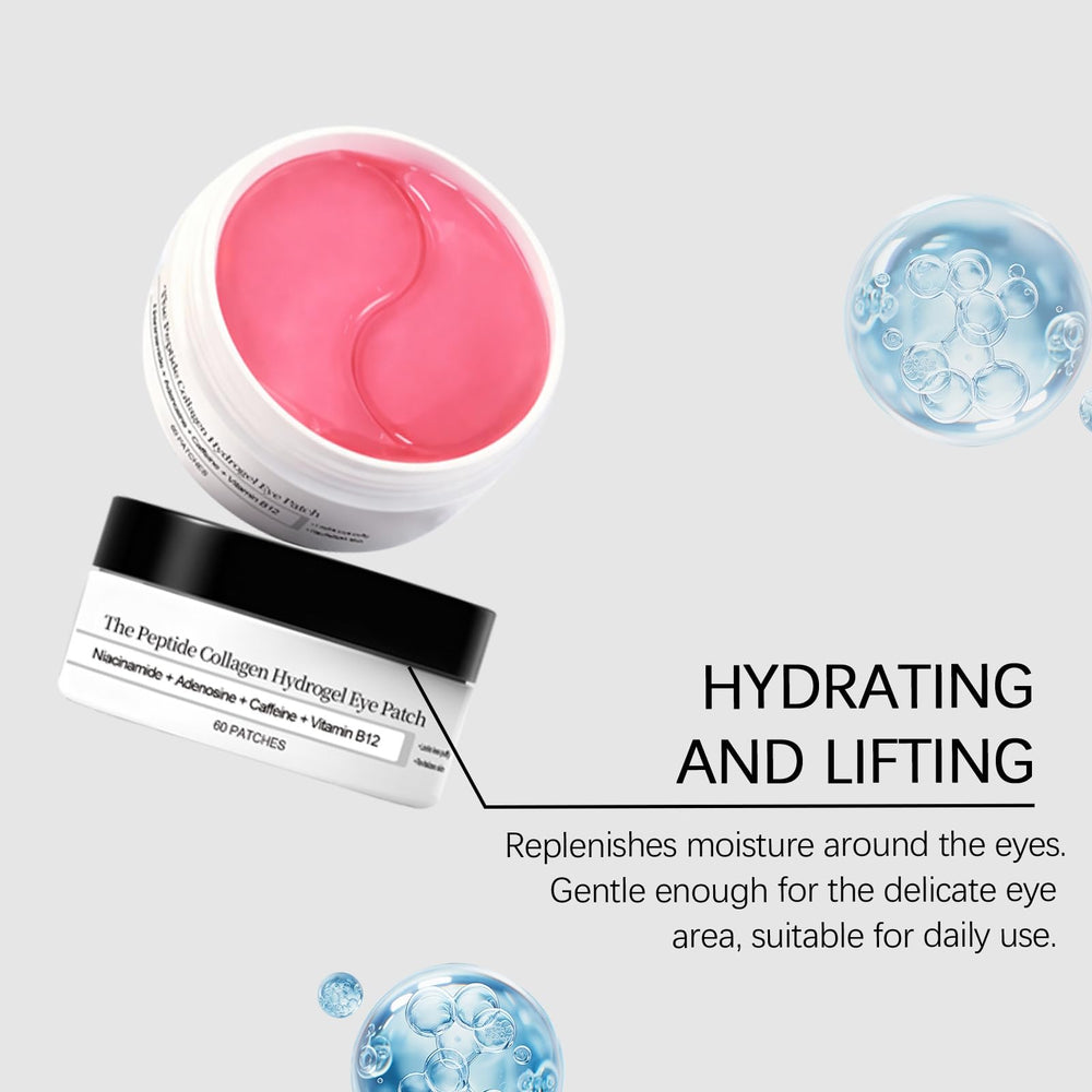 Amliya patches visible under-eye depuffing for a refreshed look.