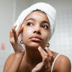 Handcrafted small-batch Ammoya Naturals soap highlights premium care.