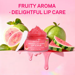 AMOADO Fruity lip scrub boosts hydration and softness in daily care.