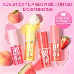 AMOADO lip oil strawberry shade offers a subtle tint with fruity sweetness.