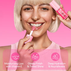 AMOADO lip oil watermelon shade delivers a fresh, juicy glow.
