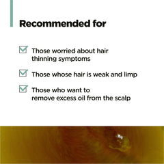 AMOS PROFESSIONAL bottle conveys salon-grade care for thinning hair.