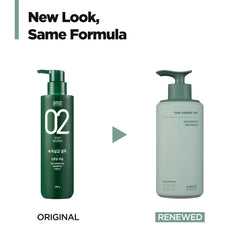 AMOS PROFESSIONAL bottle demonstrates foaming texture for added hair volume.