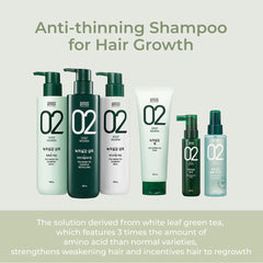 Applying AMOS PROFESSIONAL mask from roots to tips on healthy-looking hair.
