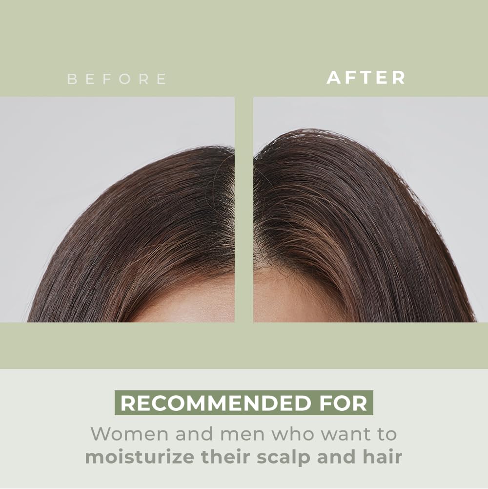 AMOS PROFESSIONAL bottle on a clean surface, silicone-free formula supports hair and scalp.
