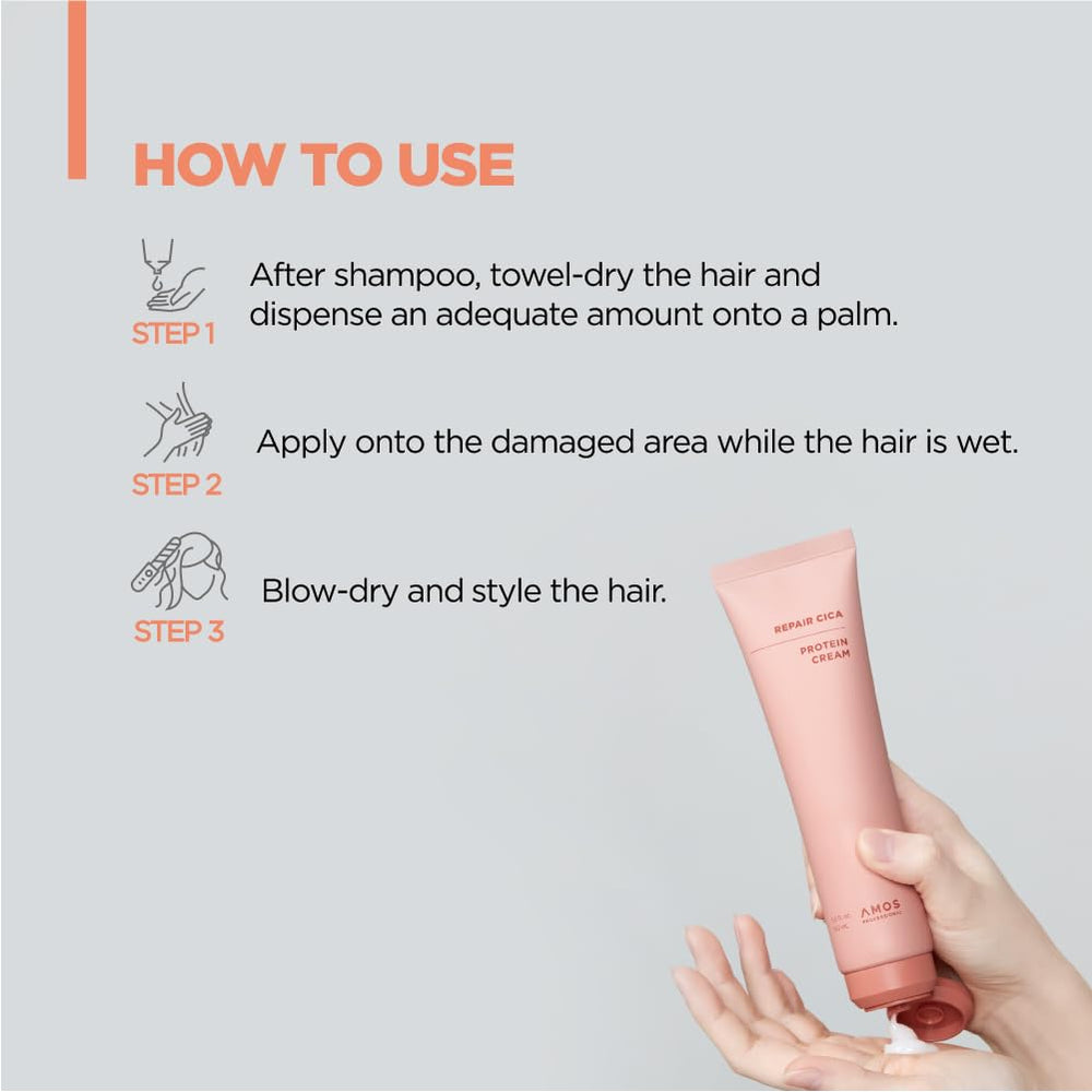 Packaging design of AMOS PROFESSIONAL Repair Cica Protein Cream