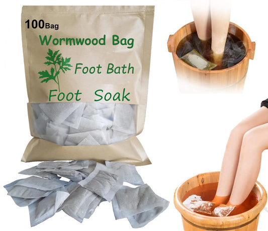 AMTOOCH mugwort foot bath packets ready for a soothing at-home soak