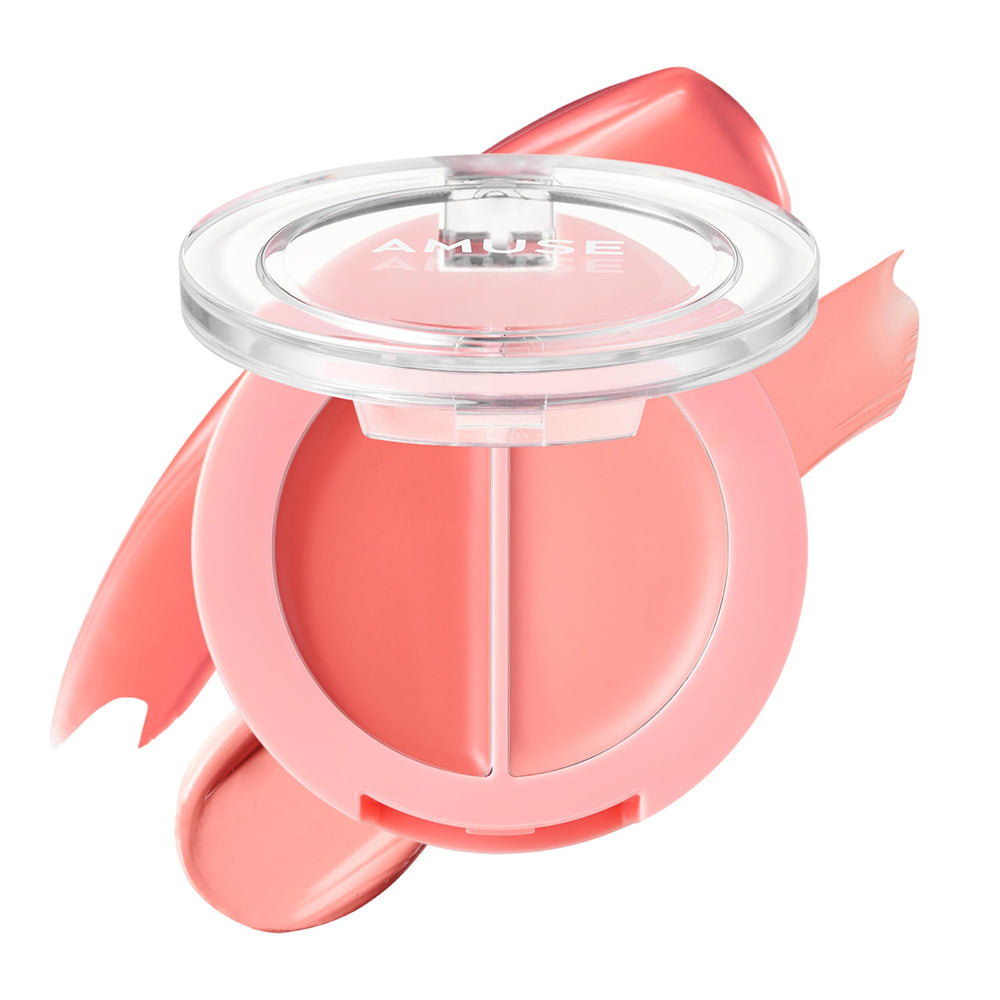 Amuse SEOUL Healthy Balm 01 tube close-up showing moisturizing formula for lips and cheeks.