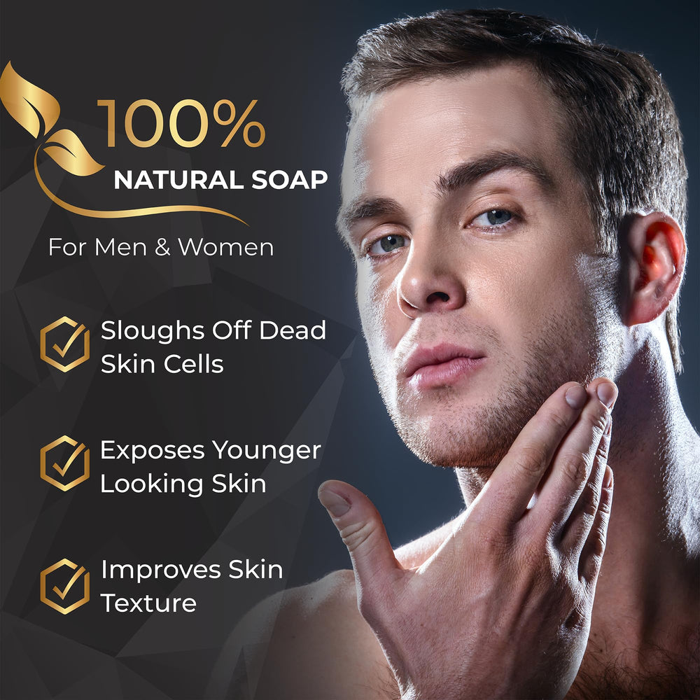 AMVital charcoal soap bar daily-use design supports gentle cleansing without drying the skin.