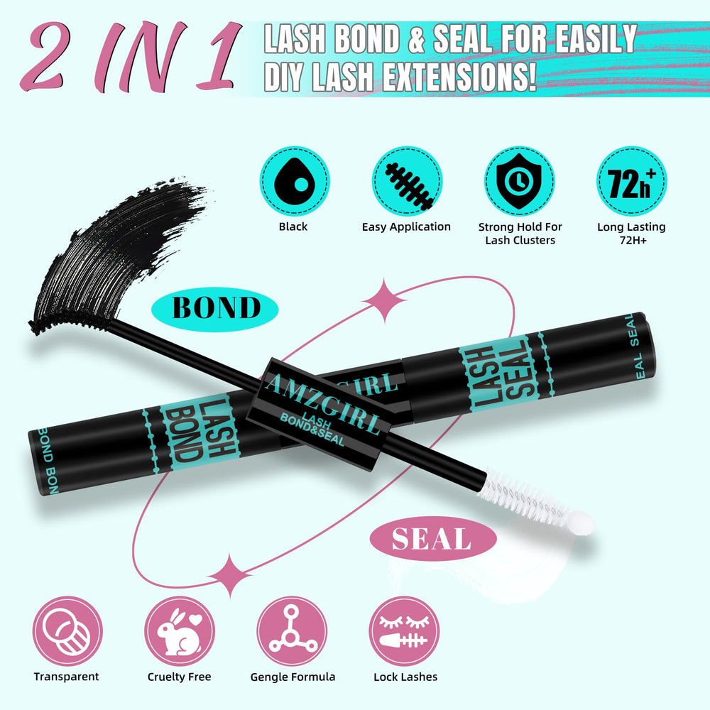 AMZGIRL LASH 3D brown clusters 80D for natural definition