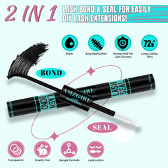 AMZGIRL LASH 3D brown clusters 80D for natural definition