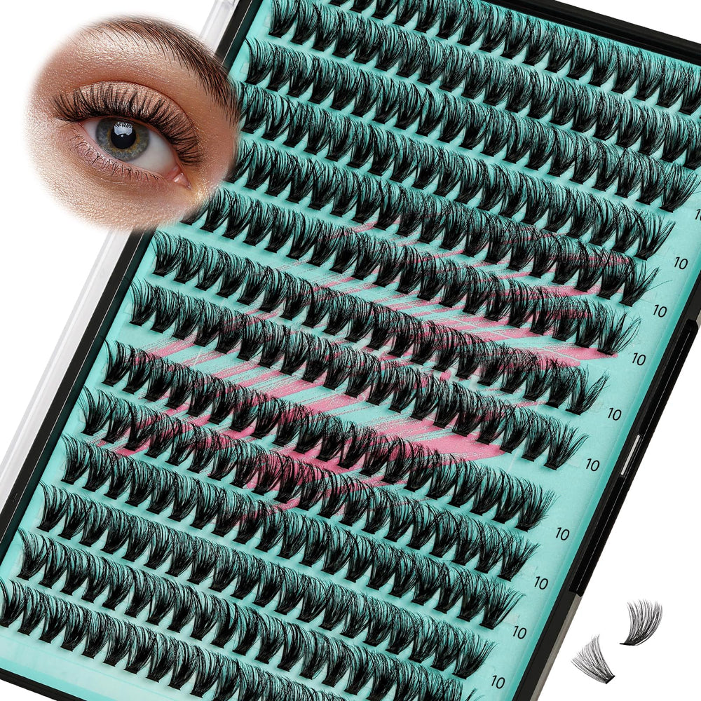 AMZGIRL front tray of 60D 10mm clusters showing organization and quantity for easy use