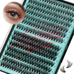 AMZGIRL tray front view showing 280 lash clusters for quick application and convenience
