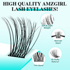 AMZGIRL LASH application in hand demonstrating easy DIY placement and control