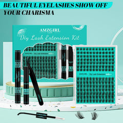 AMZGIRL LASH application in use showing quick at-home lash enhancement