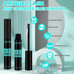 AMZGIRL LASH included applicator brush demonstrating precise removal with less pulling
