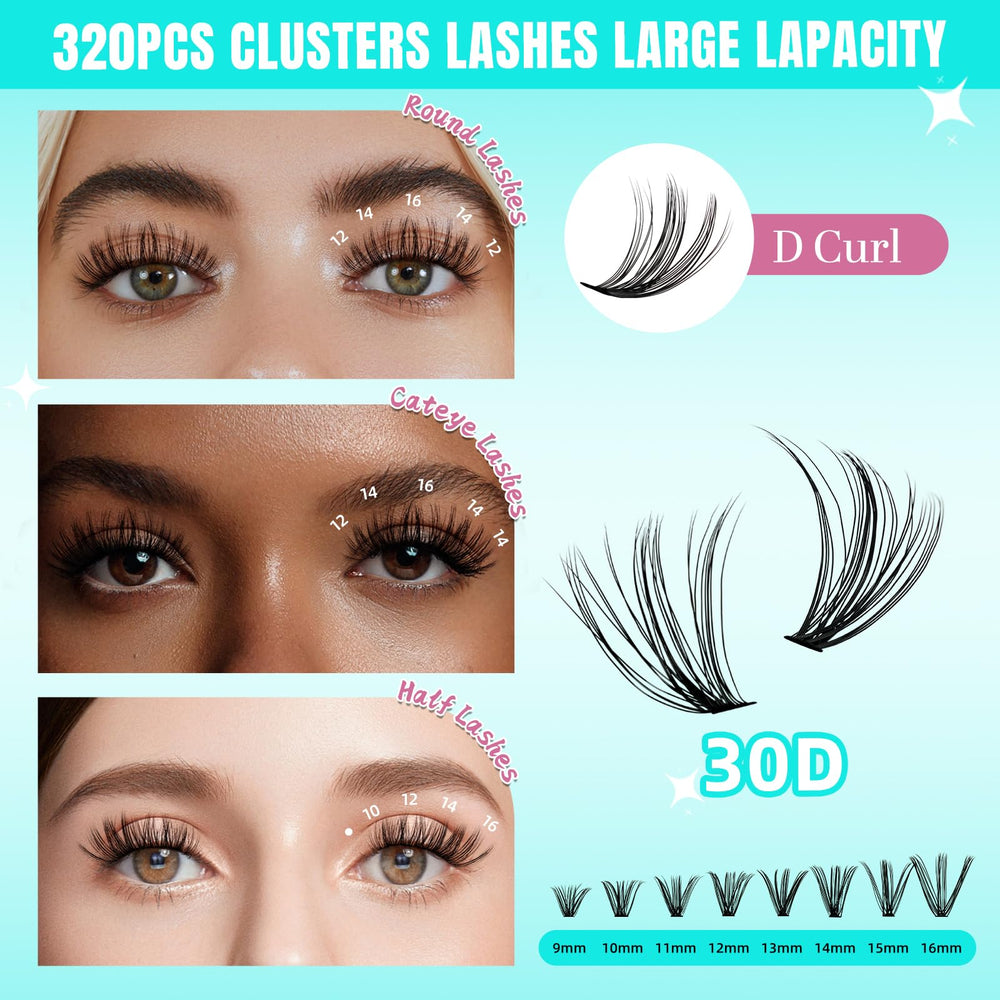 AMZGIRL detailed lash cluster fibers highlighting soft texture benefit