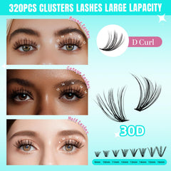 AMZGIRL detailed lash cluster fibers highlighting soft texture benefit