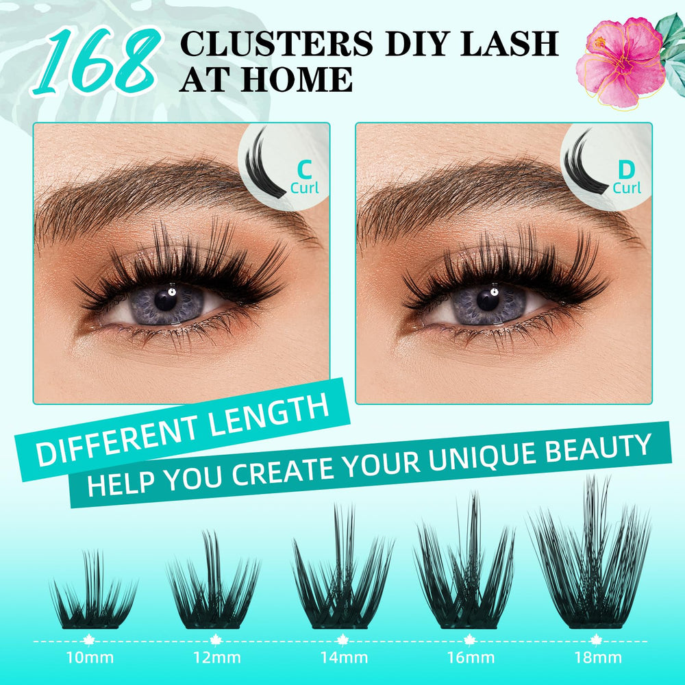 AMZGIRL LASH 10-18mm lengths enable customizable day-to-night looks.