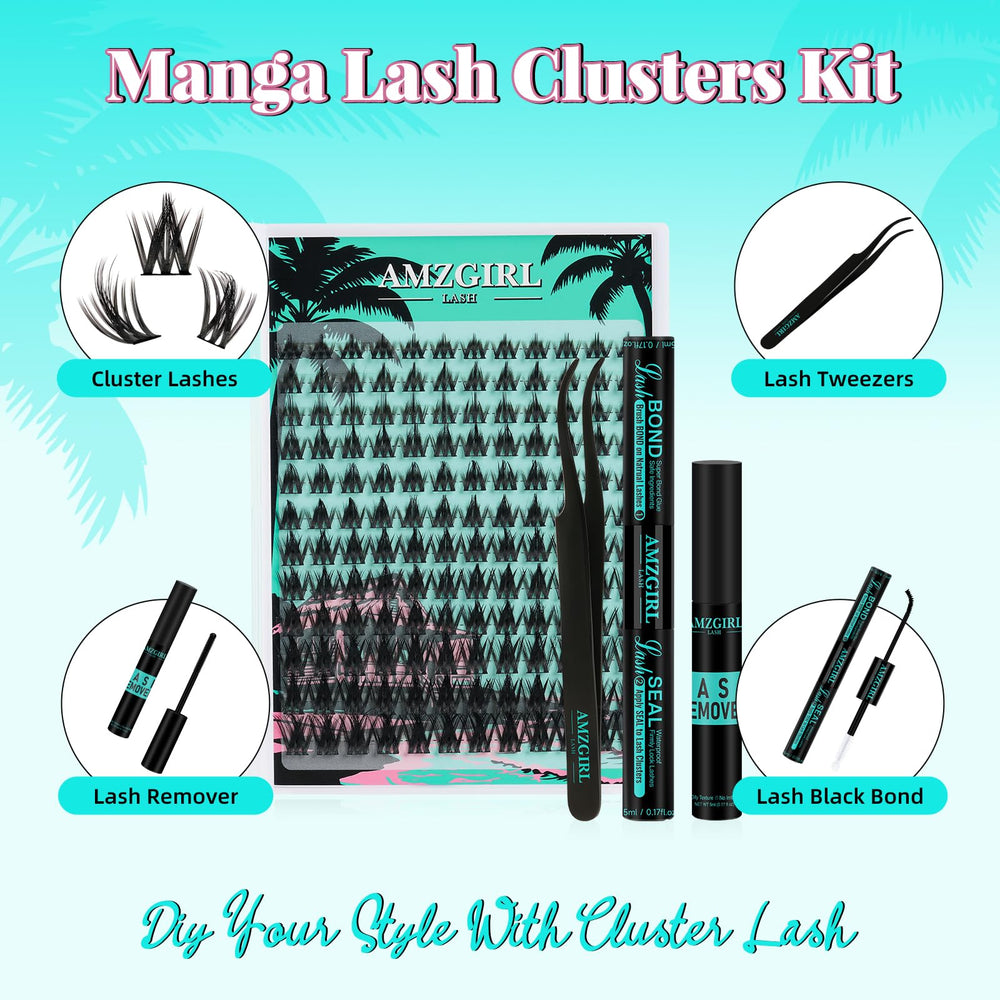 AMZGIRL close-up of ultra-thin lash band highlighting natural blend
