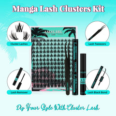AMZGIRL close-up of ultra-thin lash band highlighting natural blend