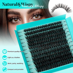 AMZGIRL LASH clusters with mixed-length 9-16mm for versatile looks.