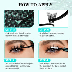 AMZGIRL LASH durable handmade clusters offer reusable wear and long-lasting charm.