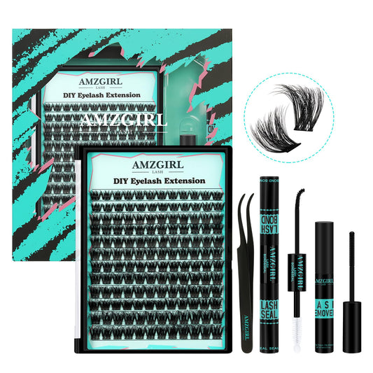 AMZGIRL LASH extensions kit open pack for at-home application