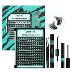 AMZGIRL LASH extensions kit open pack for at-home application