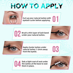 AMZGIRL LASH finished eye look showing dramatic 3D volume
