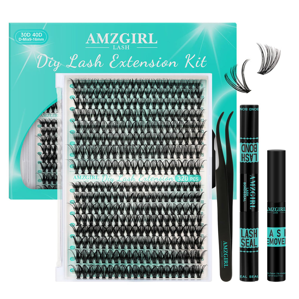 AMZGIRL LASH front packaging showing complete kit and benefits