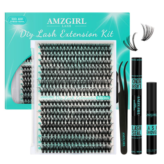 AMZGIRL LASH front packaging showing complete kit and benefits