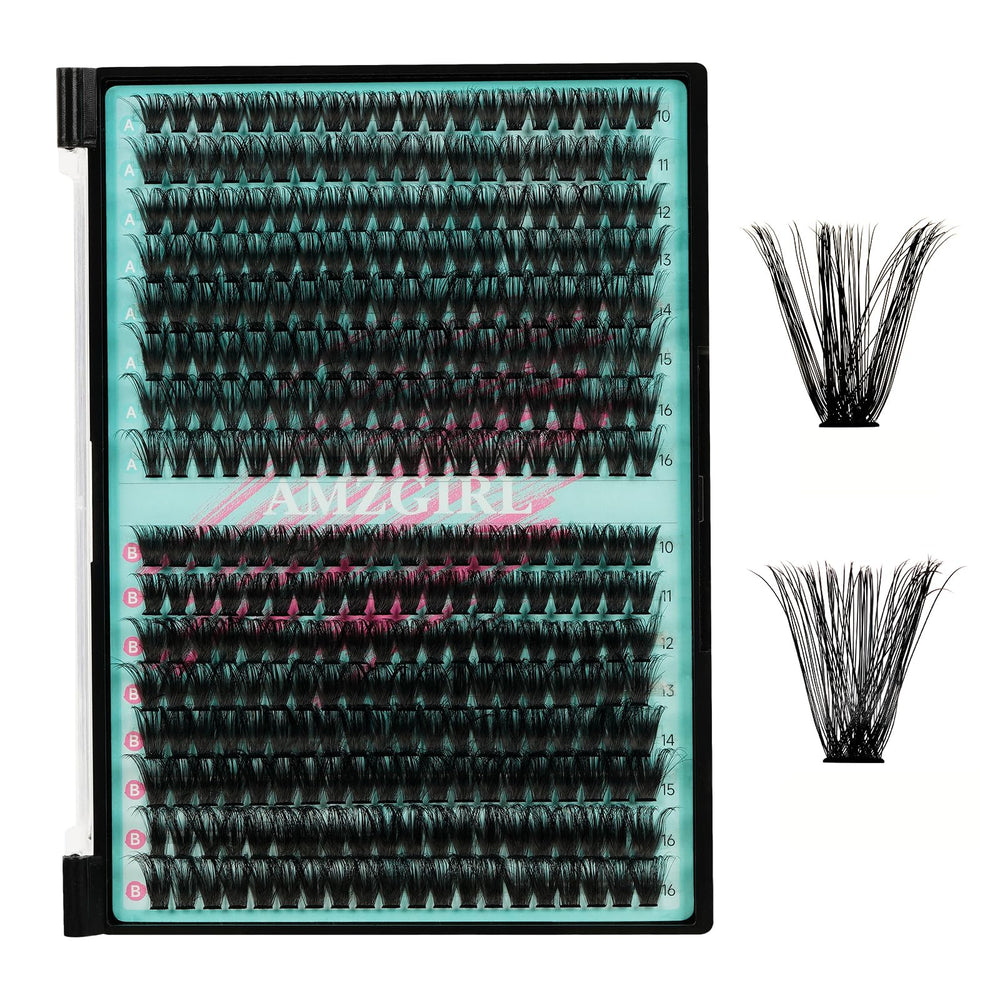 AMZGIRL LASH front packaging shown neatly arranged, highlights kit completeness