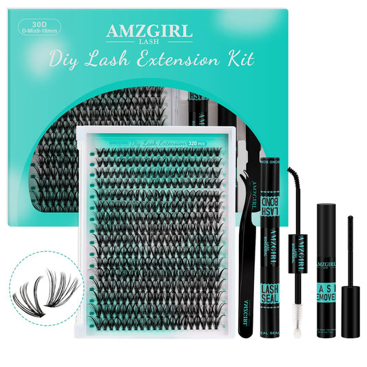 AMZGIRL LASH front packaging showing kit contents and branding for easy selection