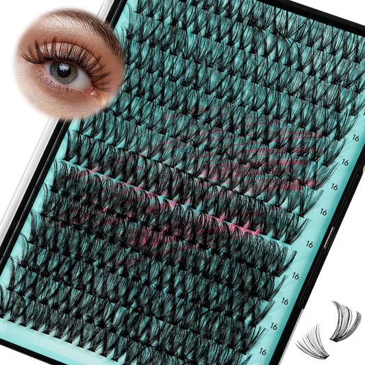 AMZGIRL LASH front tray showing 280 cluster pieces for quick application