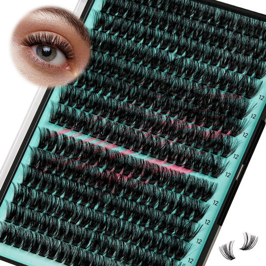 AMZGIRL LASH front tray showing 280 wispy clusters for easy volumizing