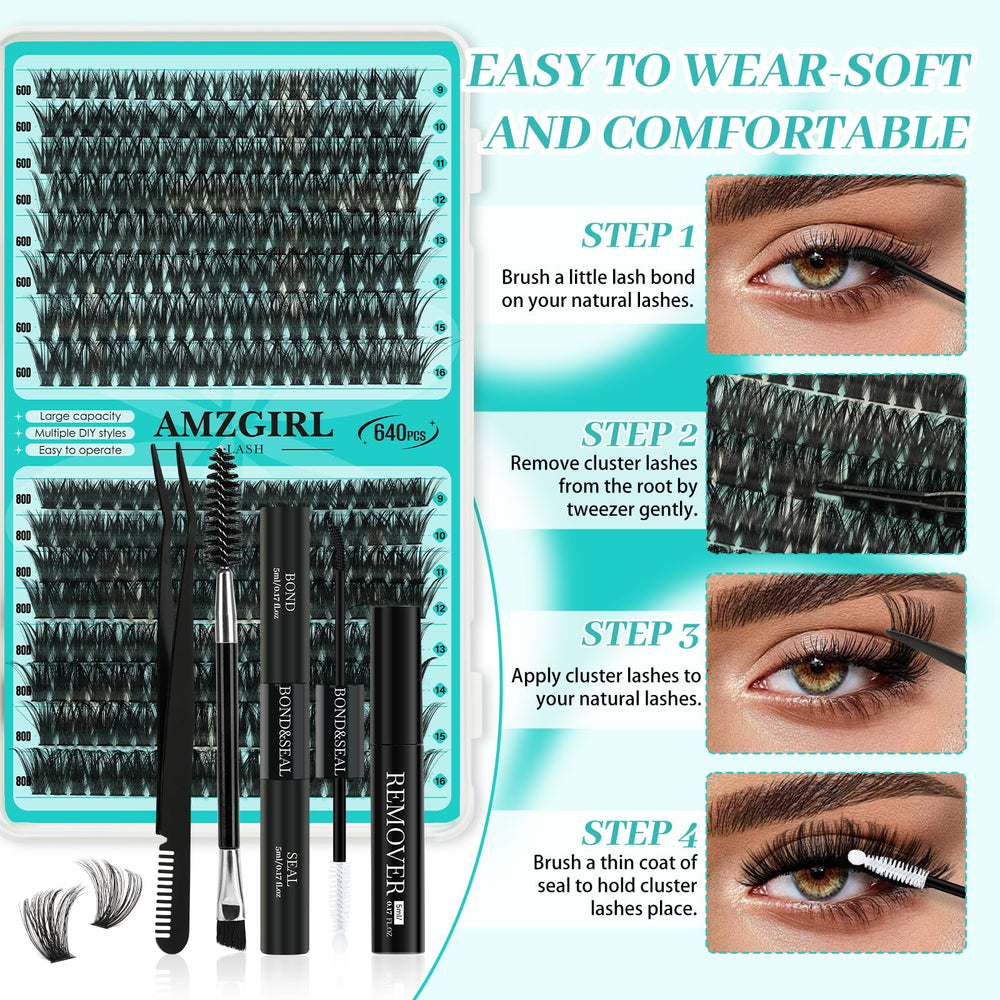 AMZGIRL LASH function brush aids shaping and finishing.