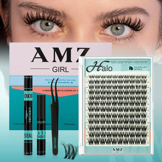 AMZGIRL LASH front packaging showing halo kit and benefits