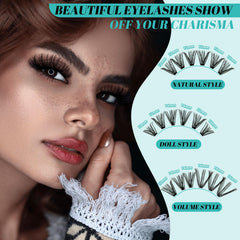 AMZGIRL LASH applied on model eye demonstrating lifted, wispy effect benefit