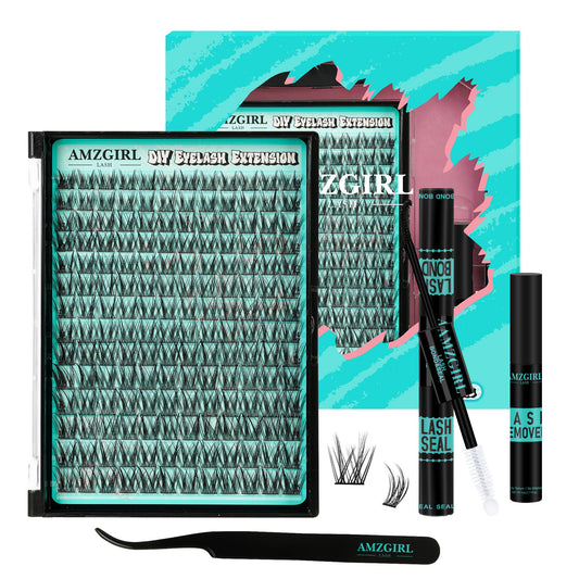 AMZGIRL LASH Manga Clusters Kit packaging for at-home DIY lash looks