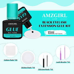 AMZGIRL LASH glue needle cap close-up demonstrating freshness preservation and easy dispensing