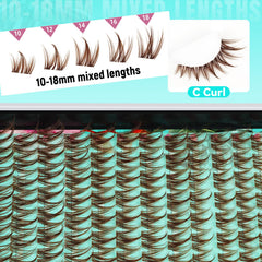 AMZGIRL ultra-thin wide band detail demonstrating comfortable, seamless lash blending