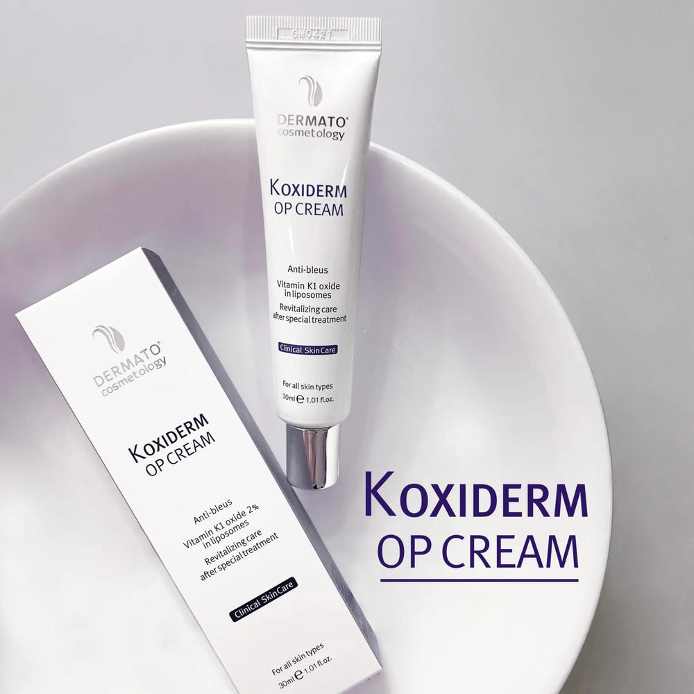 Anacis Vitamin K1 Oxiderm Cream supports post-procedure care and healing.