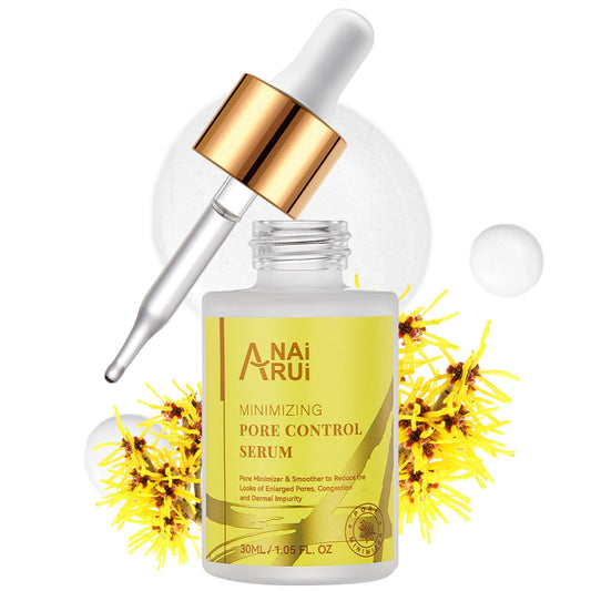 ANAI RUI Pore Minimizer Serum bottle for pore refinement and a cleaner complexion
